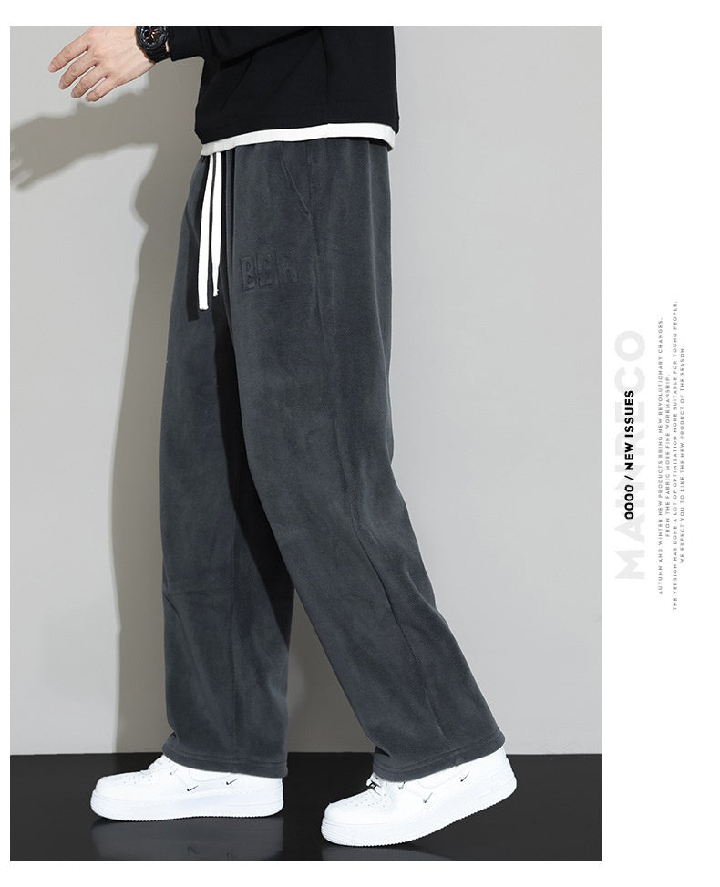 Pantalon casual en cachemire pour hommes d'hiver