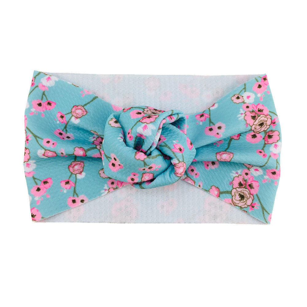 Bébé Twill Bubble Rose fleur bandeau Instagram style enfants accessoires de cheveux