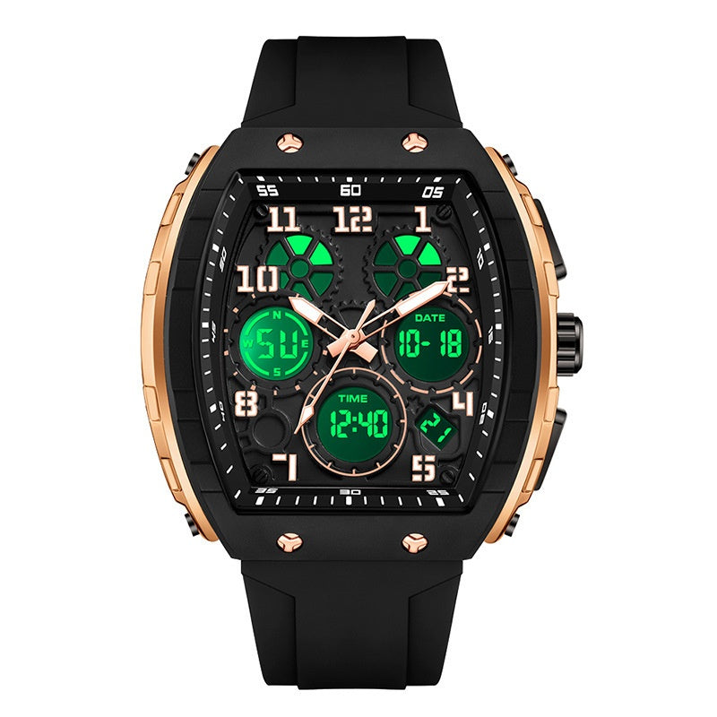 Montre électronique de mode multifonctionnelle numérique masculine