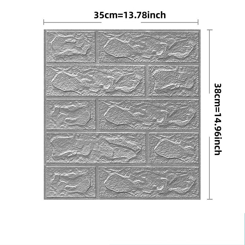 3D Brick Peel et papier peint bâton