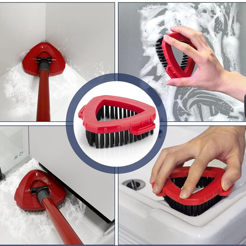Tête de rechange pour brosse de nettoyage triangulaire