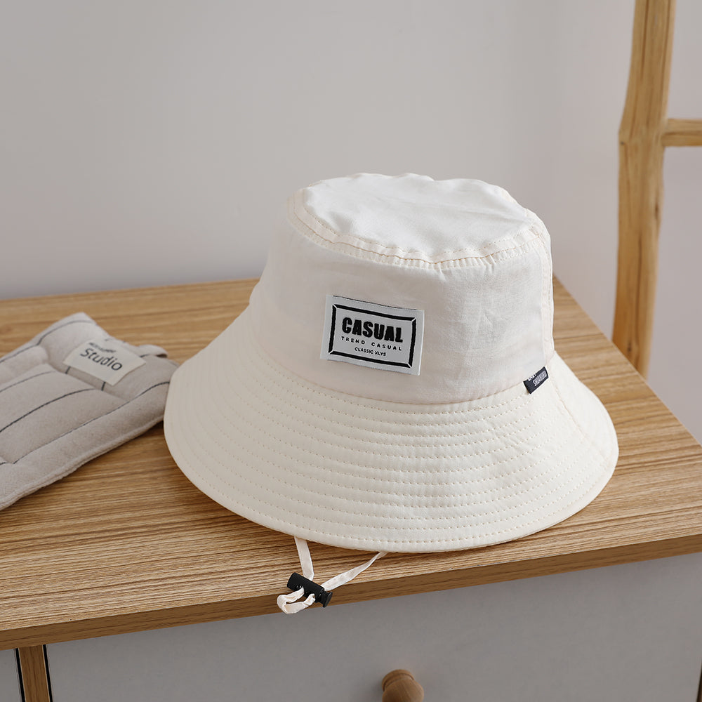 Chapeau de bateau à vent pour bébés en tissu à corde pour enfants - S
