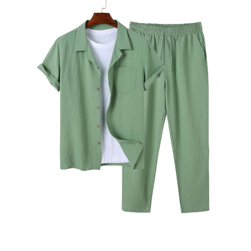 Cotton numérique pour hommes et chemise en lin