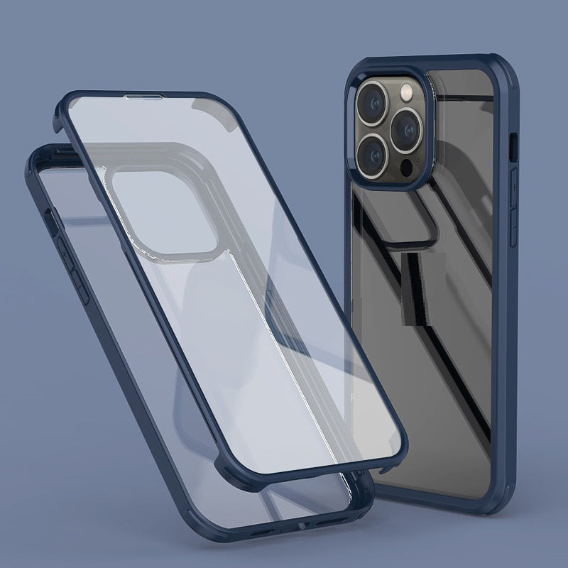 Coque de téléphone Double face Membrane à corps complet Membrane intégrée à quatre coins Résistance à la chute