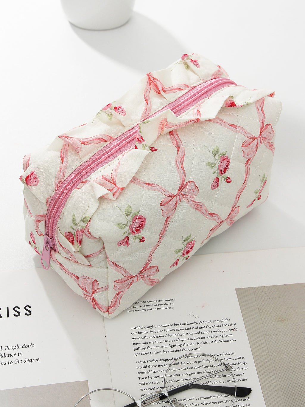 Sac de maquillage en dentelle pour filles de style coréen