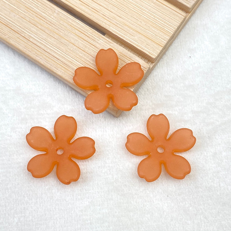 Perles 5-Petal Acrylique Matte