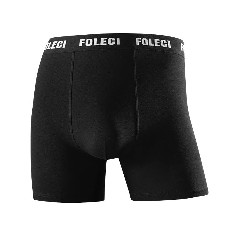Sous-vêtements de sport allongés Hommes Anti-vêtement Jambe Quatre coins