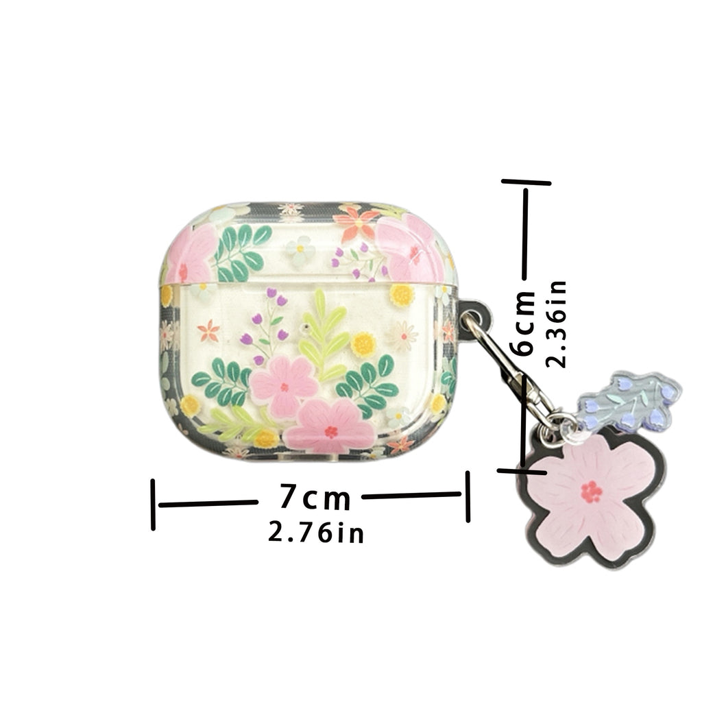 Housse de protection pour casque Bluetooth haute transparence Bouquet