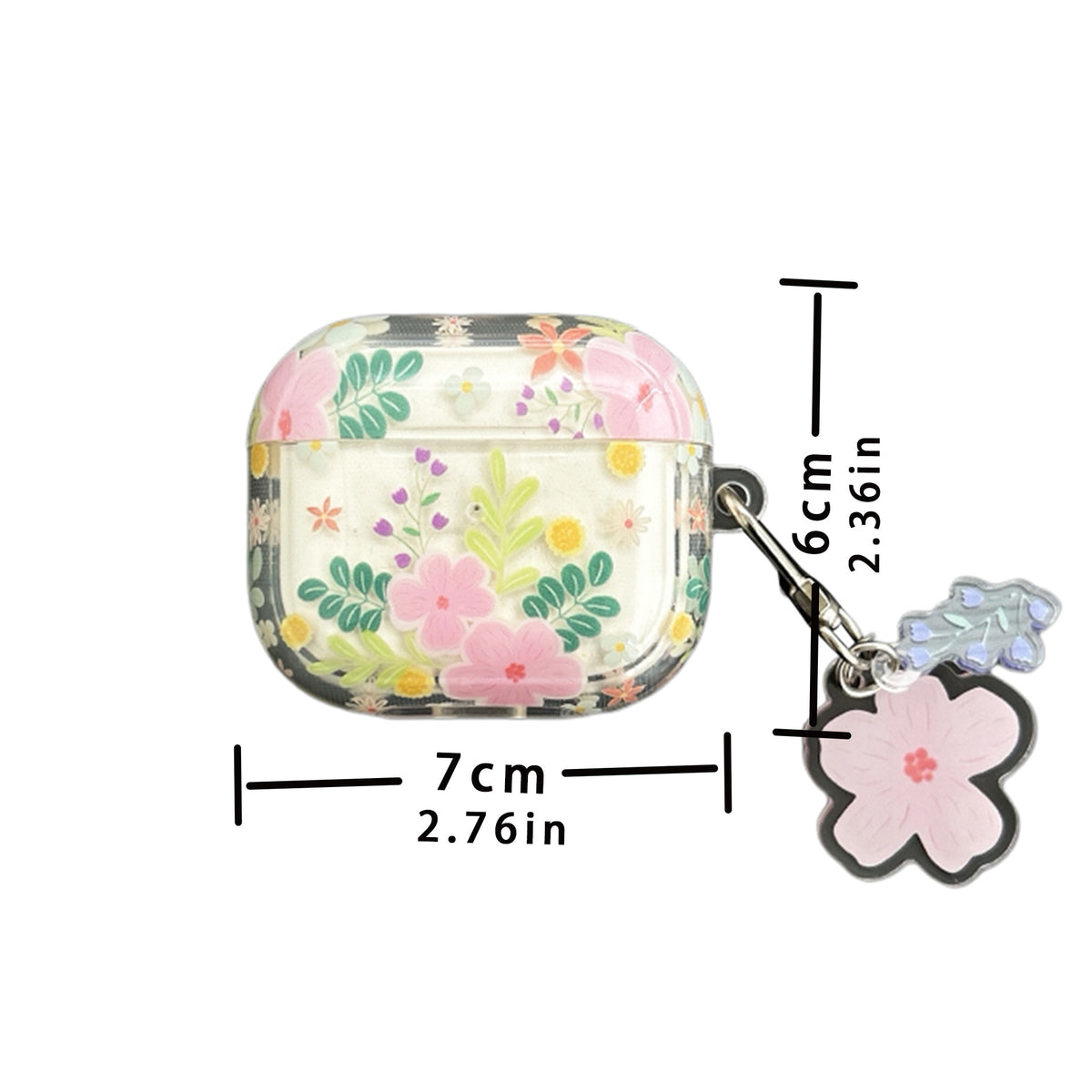 Housse de protection pour casque Bluetooth haute transparence Bouquet