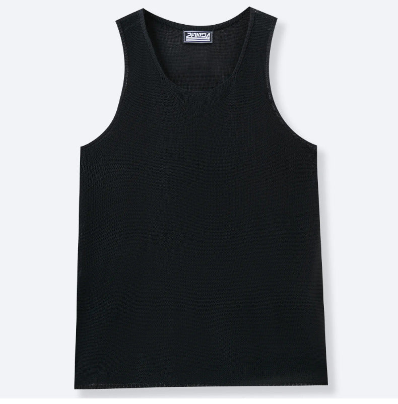 L'été des hommes de couleur solide sans manches sans manches Tank Top