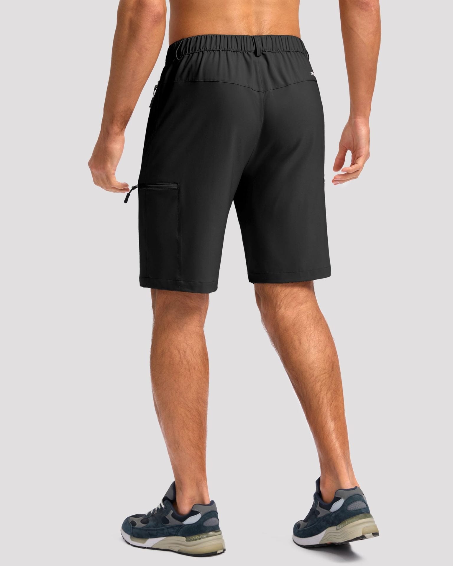 Cargo Shorts homme Multi poches zippées Elastic Waist Quick Dry 2 Couleurs Randonnée en plein air