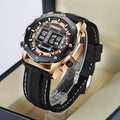 Montre homme multifonction personnalisée avec une sangle en silicone sport