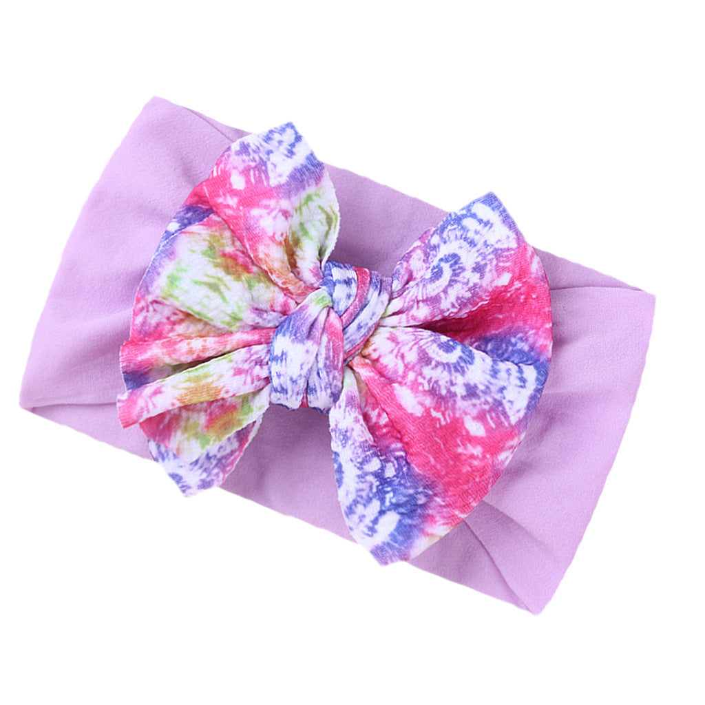 Mode Enfants Double couche imprimé Bow Bandana