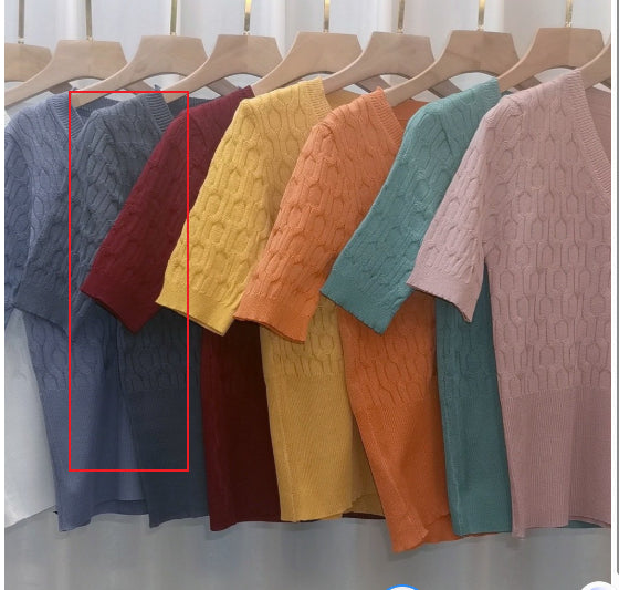 Chemise intérieure tricotée haut courte bas