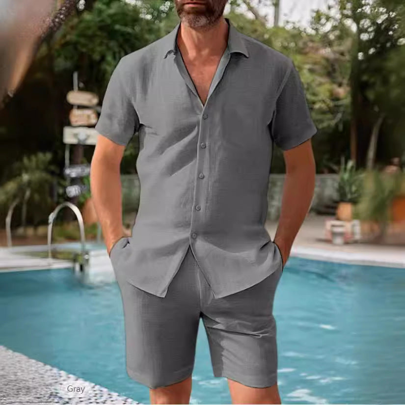 Chemise manches courtes pour hommes