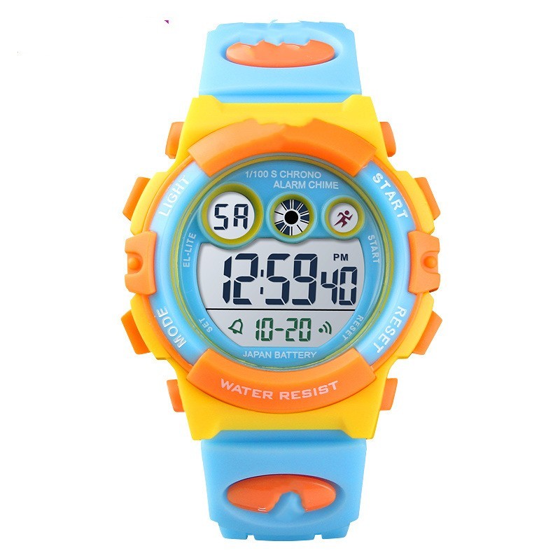 Multifonctionnel étanche coloré transparent avec Personnalité Student Electronic Watch