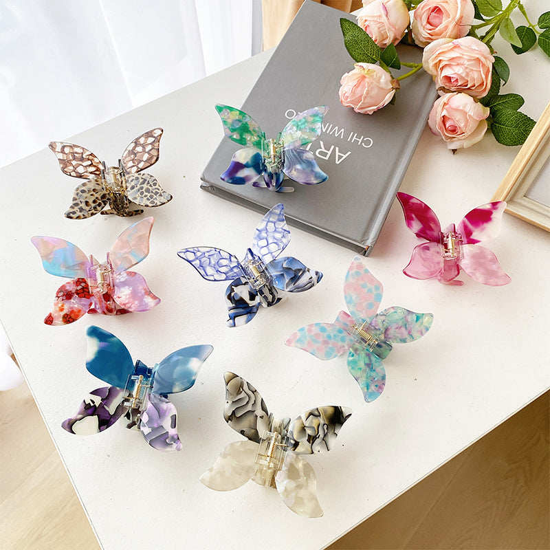 Coiffure papillon fille Clip tête arrière pan