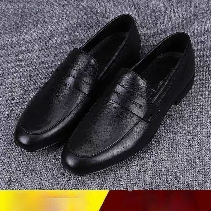 Hommes Casual Chaussures en cuir respirant avec des semelles douces