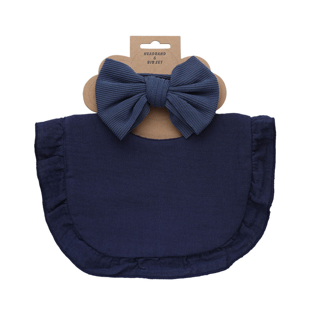 Pure Color Ruffles Serviette Salive pour Enfants