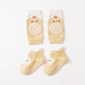 Chaussettes pour genou non glissées appliquées à la colle