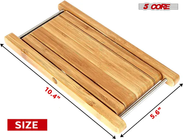 5 pied de guitare de base Tabouret 3 niveau réglable repose-pieds Non-dérapant pied classique en bois portable