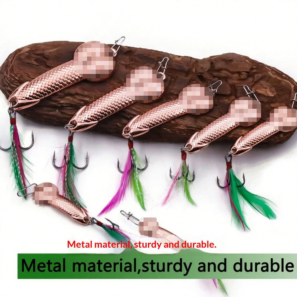 Métal JJ paille Lure Bait Rose Or et pistolet noir