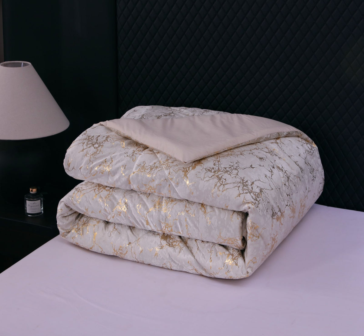 Set de confort de style métallisé 3-Piece Rock Brown Et Roi