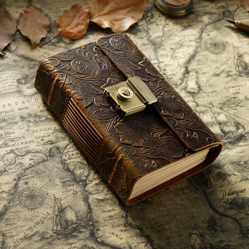Vieille revue Journal Cowhide Notebook