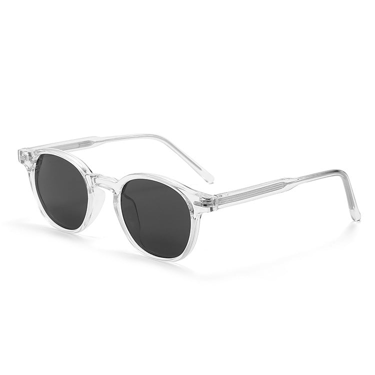 Lunettes de soleil pour hommes et femmes Rétro à cadre rond Protection solaire polarisé