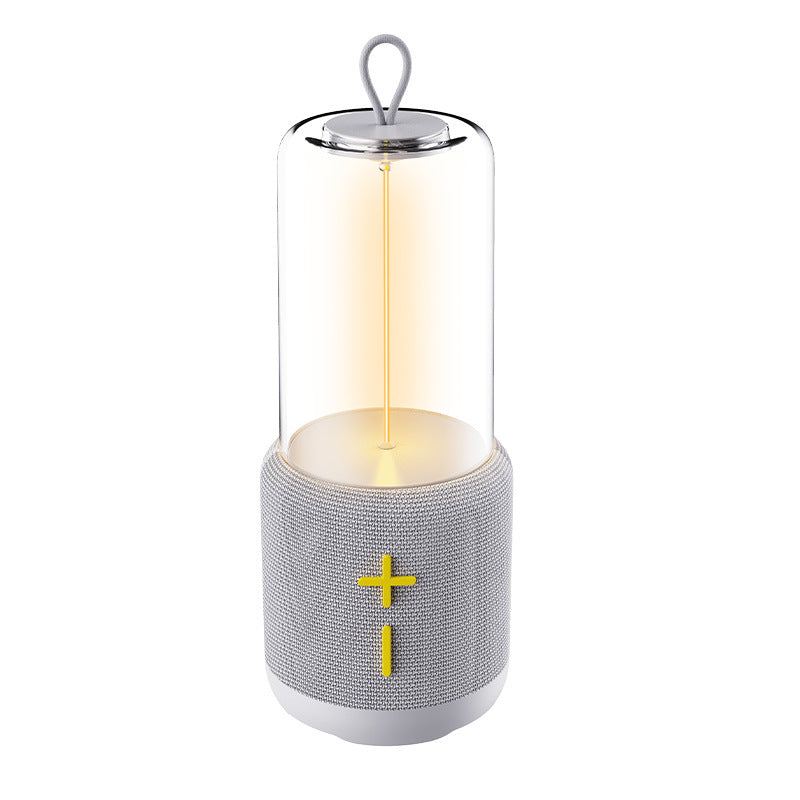 KP-816 Haut-parleur bluetooth extérieur portable avec lumière de nuit acrylique adaptée au côté du lit ou