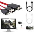 Téléphone portable connecté à la télévision Câble de sortie vidéo HD