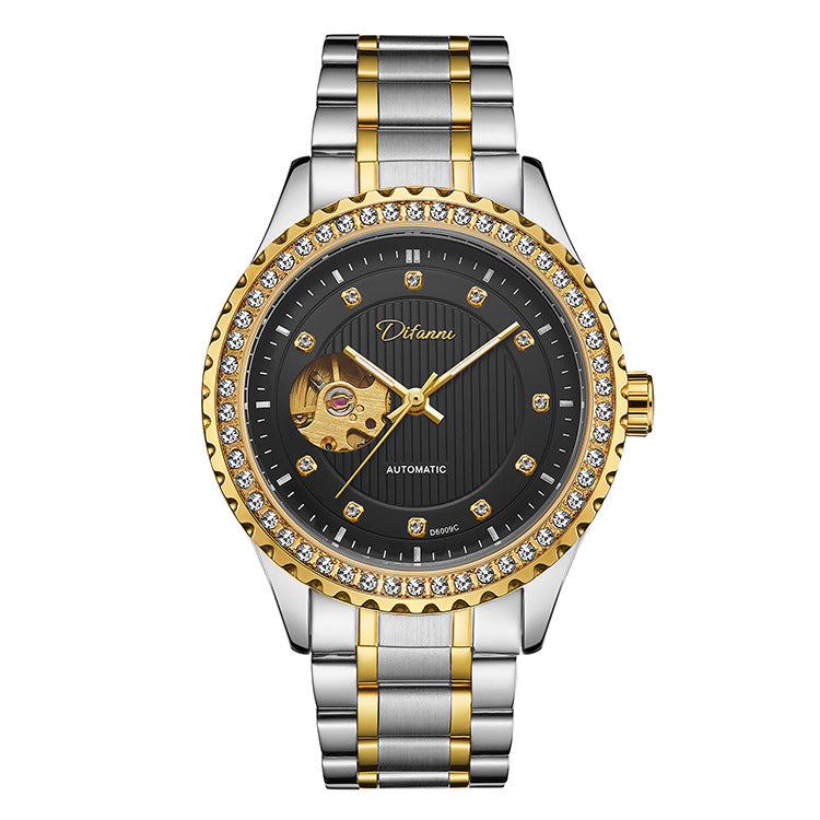 Double Hollow Montre mécanique Diamond hommes haut de gamme