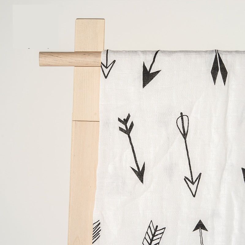 Simple imprimé nouveau-né bébé bambou coton bébé couverture Gro-bag