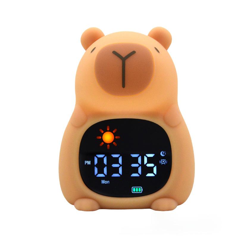 LED bande dessinée animal Lion réveil horloge de nuit