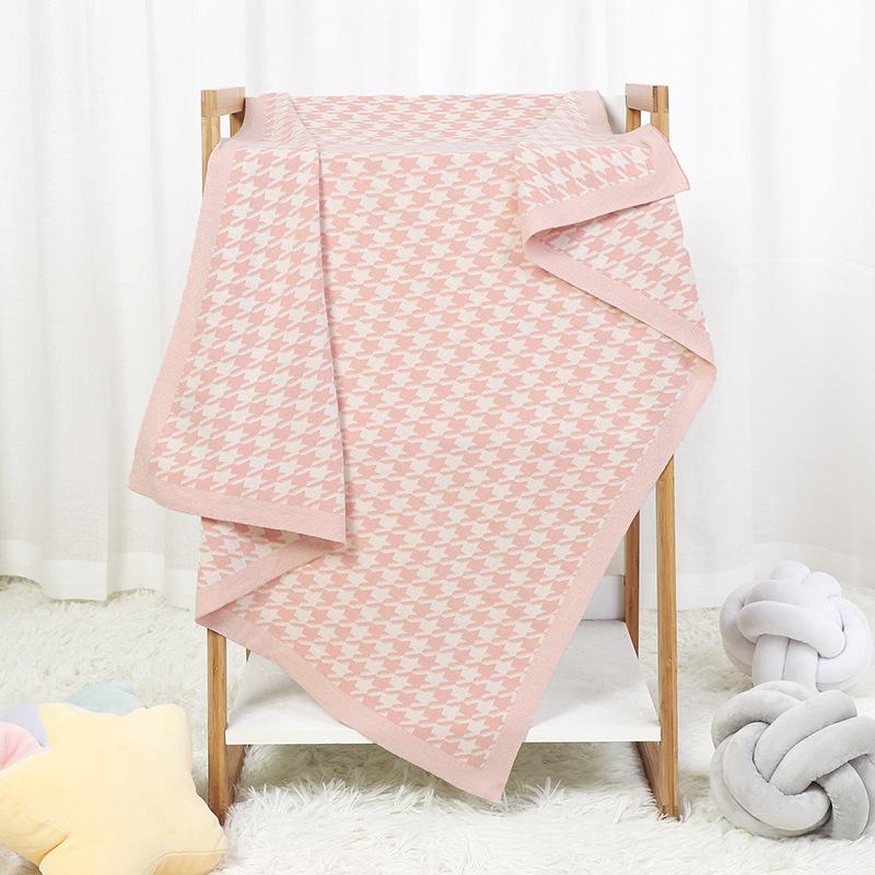 Couverture en maille pour bébé Jacquard