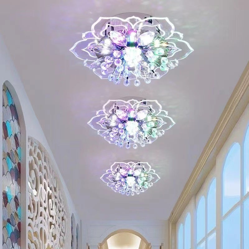 Cristal couloir couloir lumière minimaliste moderne Spotlight LED encastré fixation