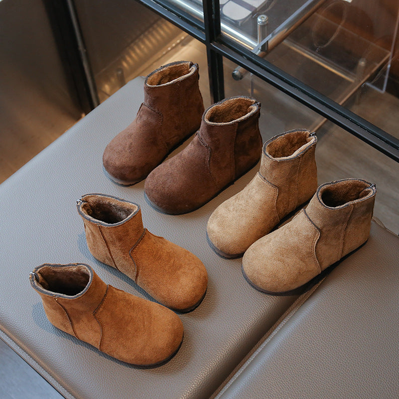 Bottes polyvalentes de style britannique pour filles