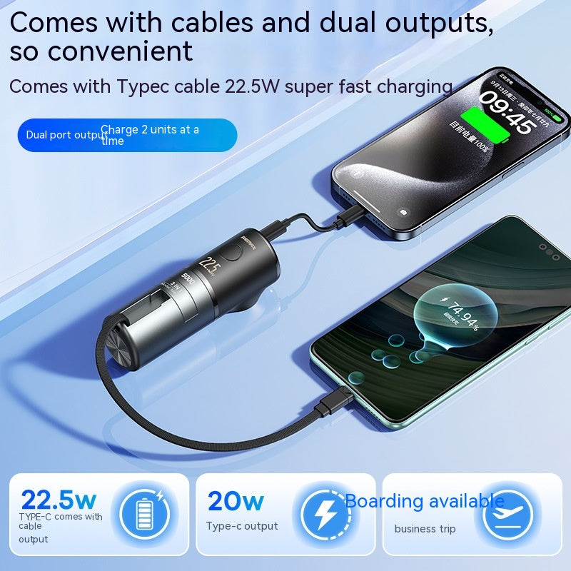 20W Charge rapide avec câble Alimentation mobile