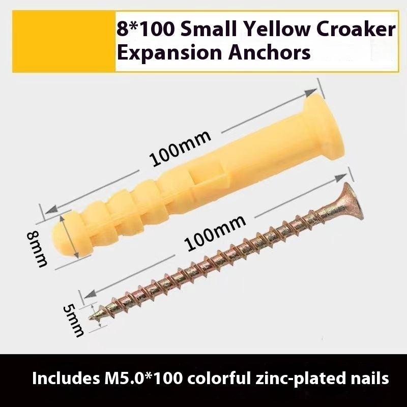 Little Yellow Croaker Tube d'expansion en plastique Bolts Nylon