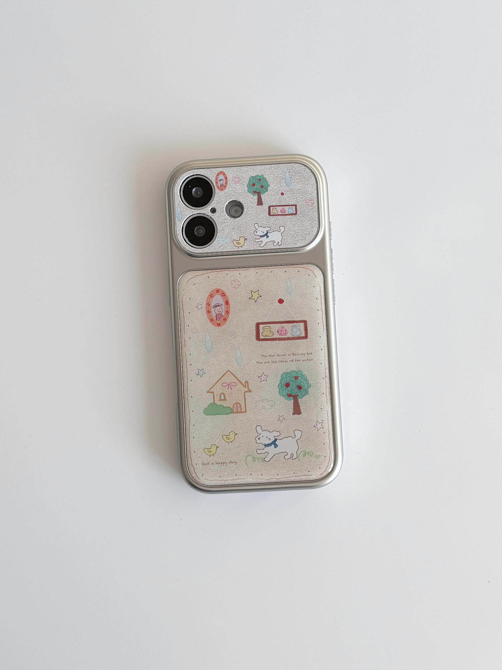Cas téléphoniques avec des illustrations douces et amusantes