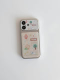 Cas téléphoniques avec des illustrations douces et amusantes