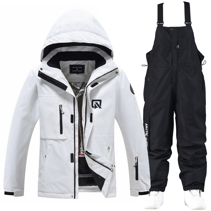 Costume de ski pour hommes et femmes en plein air Veneer Double Board