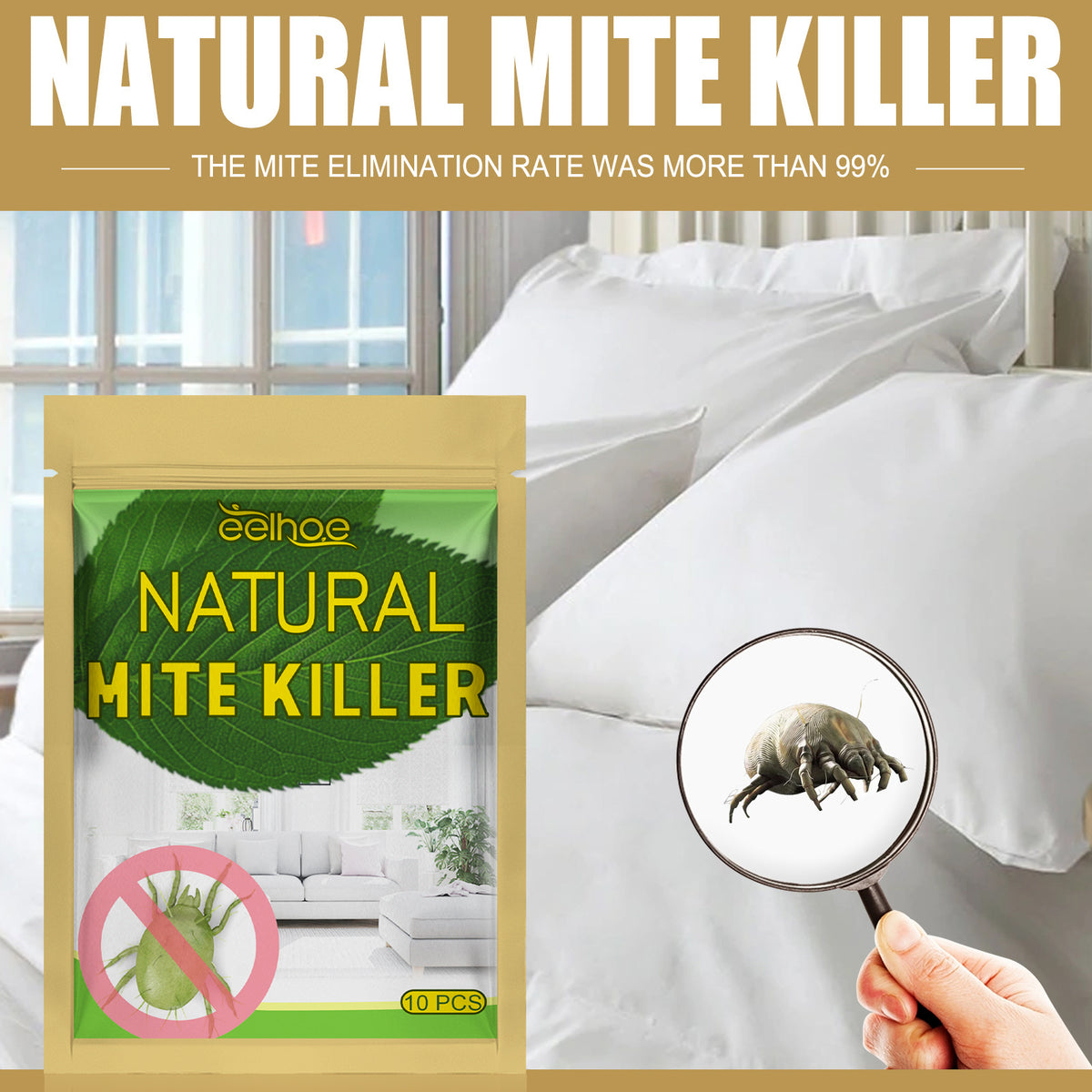 Sac d'enlèvement naturel de mites 10pcs-bag