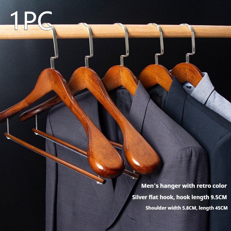 Habillement sans couture Maison Magasin Hanger Vêtements Hanger en bois massif