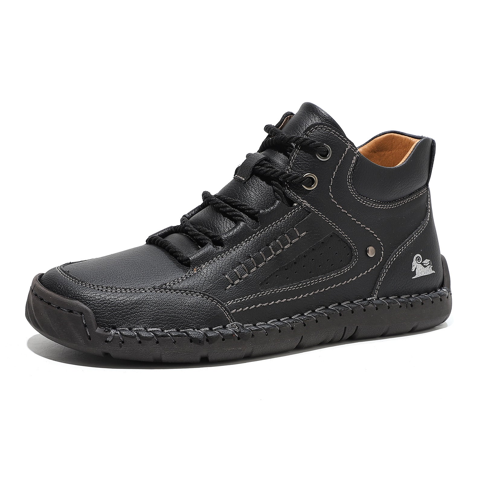 Hommes Confortable et respirant Chaussures haut-top à lacets plats