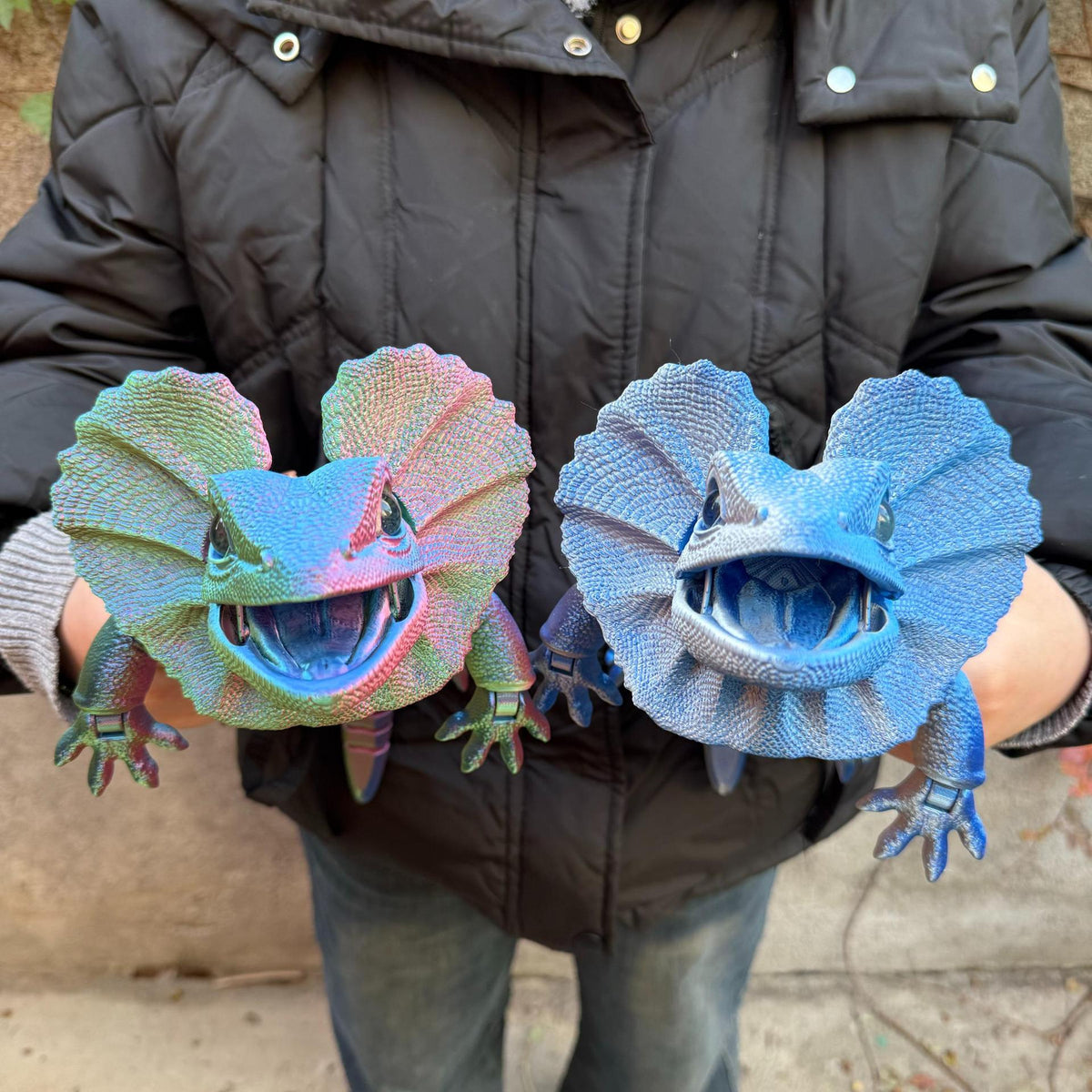 Modèle de caméléon animal de simulation imprimé en 3D