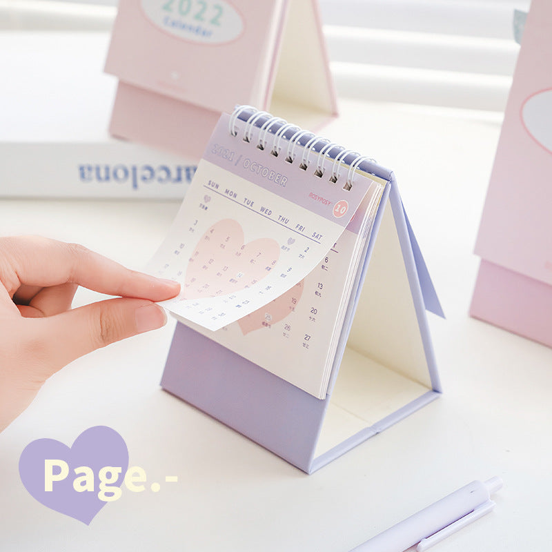 Cream Desk bureau d'apprentissage bobine année calendrier de base bureau