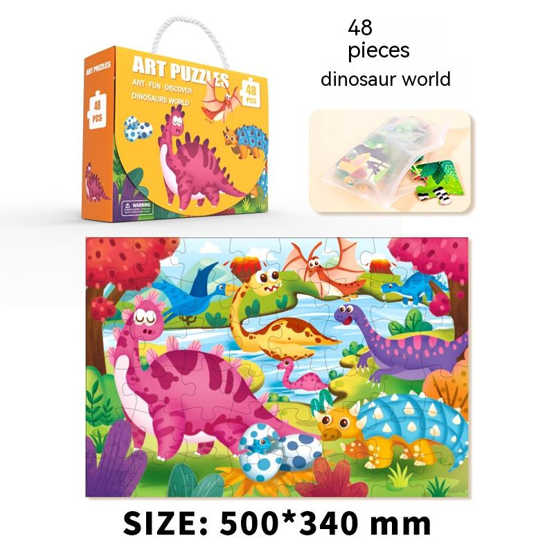 Boîte cadeau Puzzle portable Jouets éducatifs pour l'éducation précoce