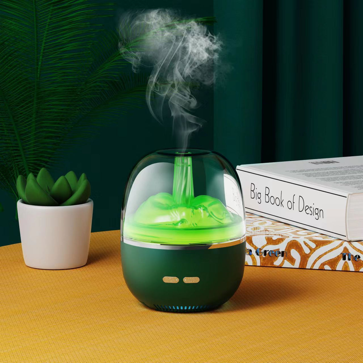 Huile essentielle de l'humidificateur de l'air Aromathérapie ultrasonore Atomiseur coloré lumière lourde brouillard Vol