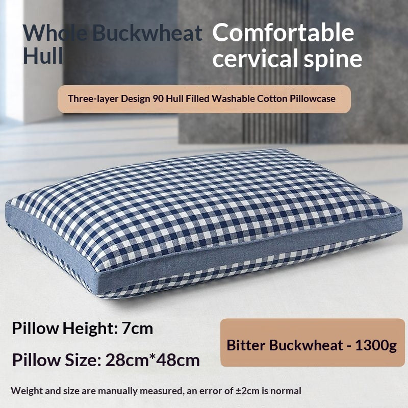 Cotton Buckwheat Oreiller Cervical Support Oreiller Insert